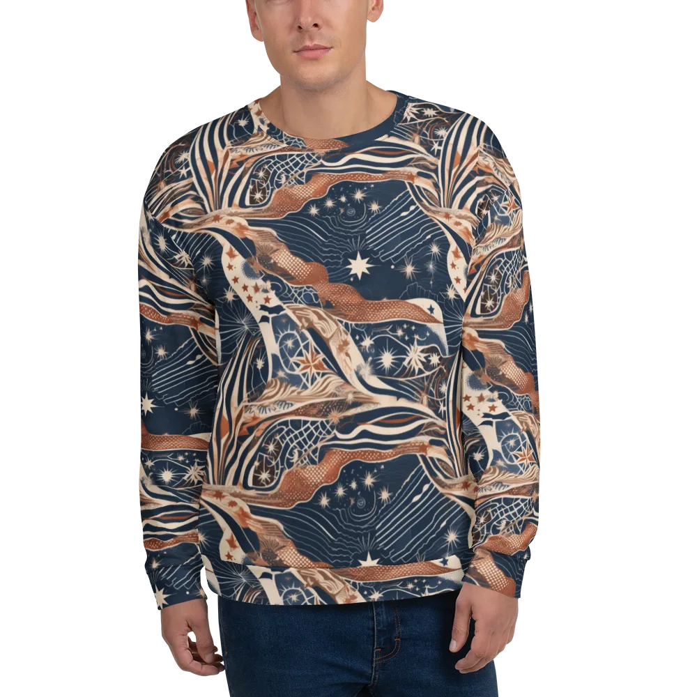 Midnight Meridian on Sweatshirt — Front