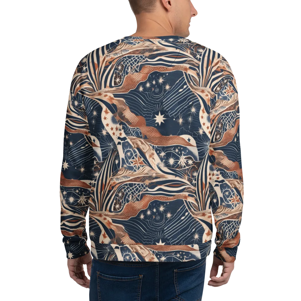 Midnight Meridian on Sweatshirt — Back
