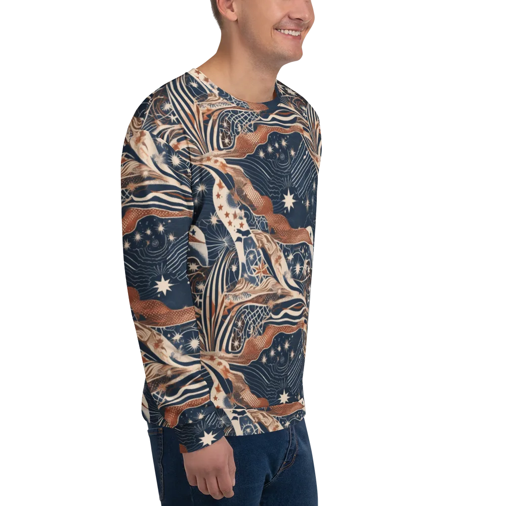 Midnight Meridian on Sweatshirt — Right Front
