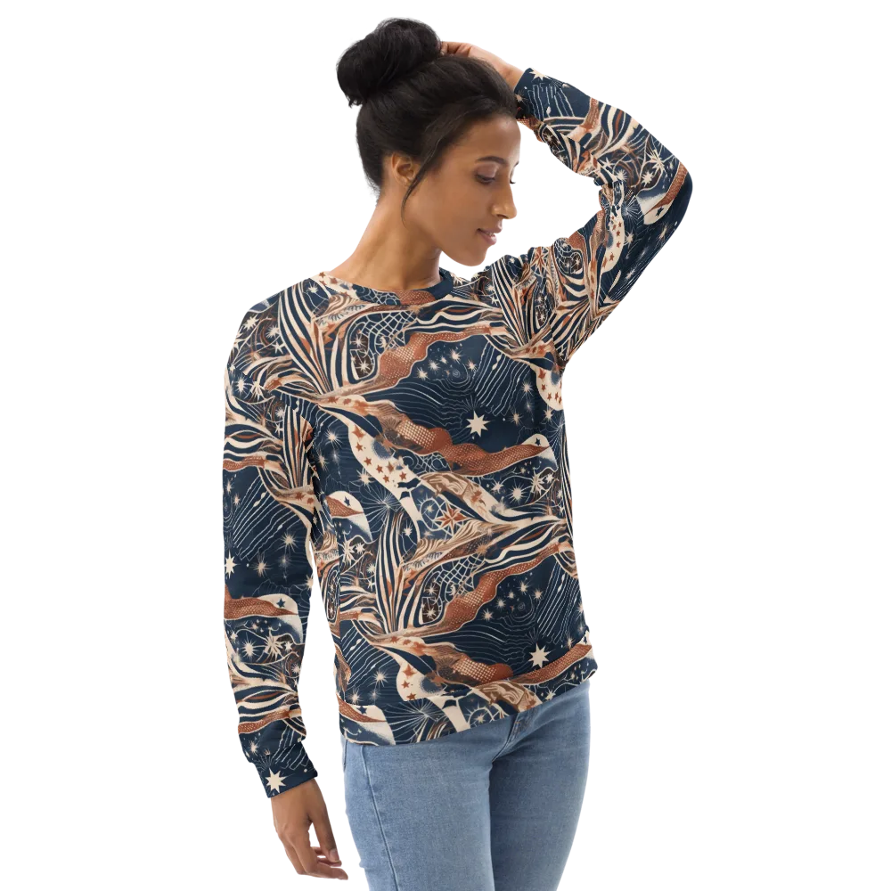 Midnight Meridian on Sweatshirt — Right Front