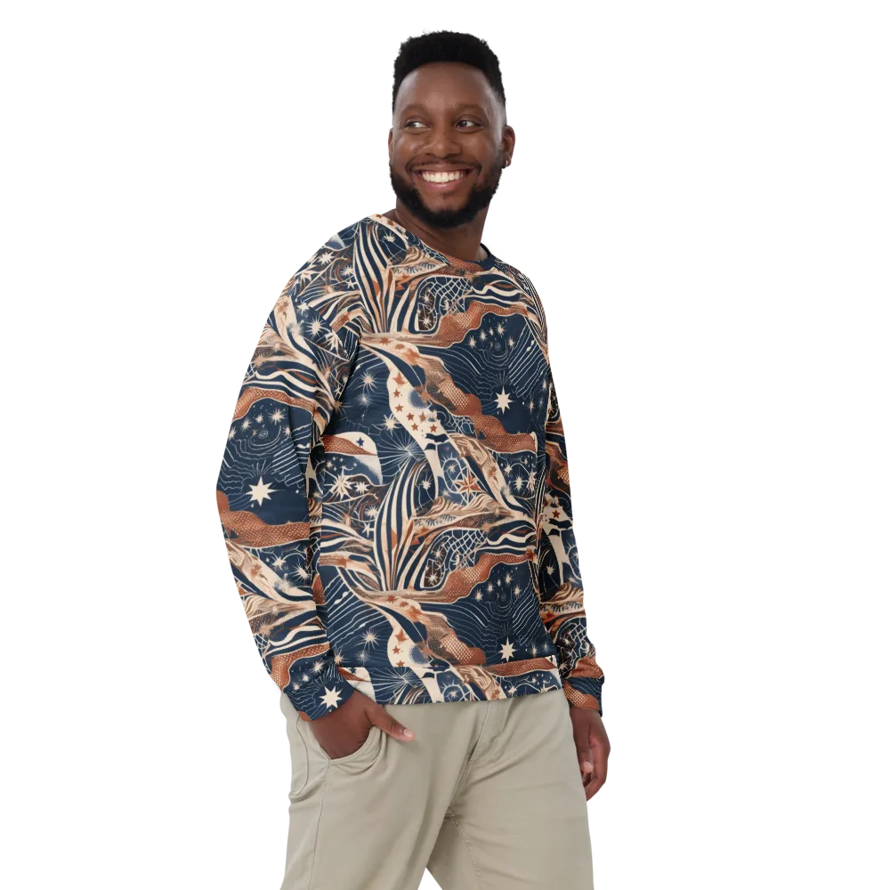 Midnight Meridian on Sweatshirt — Front