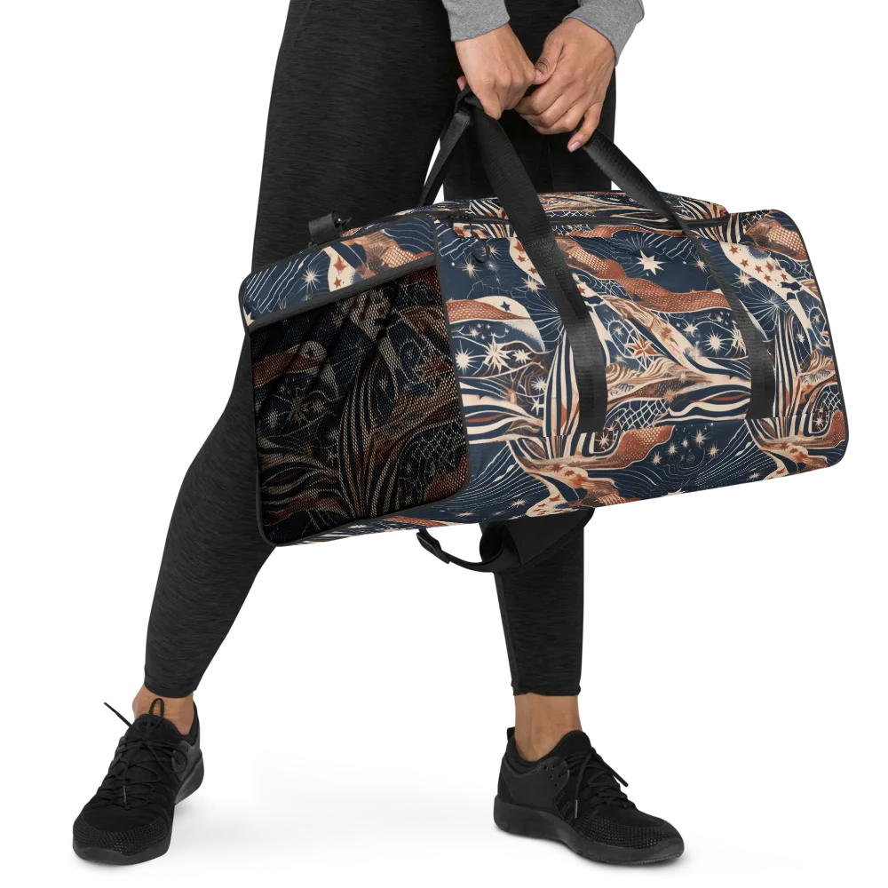 Midnight Meridian on Duffle Bag — Right Front