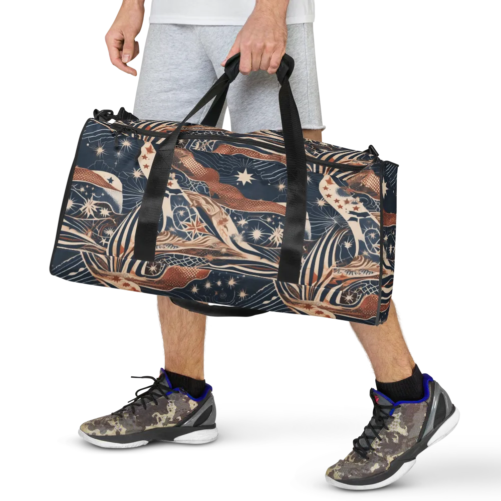 Midnight Meridian on Duffle Bag — Front