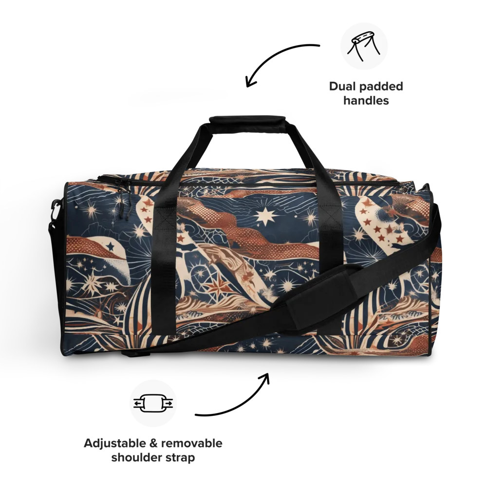 Midnight Meridian on Duffle Bag — Front
