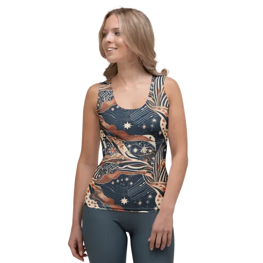 Midnight Meridian on a Women's Tank Top