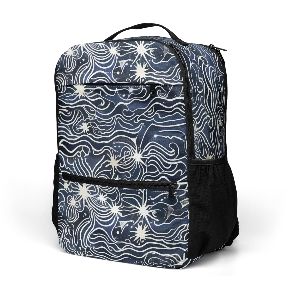 Nautical Nebula on Utility Backpack — Left Front