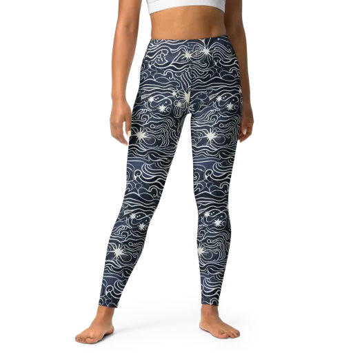 Nautical Nebula on a Yoga Leggings