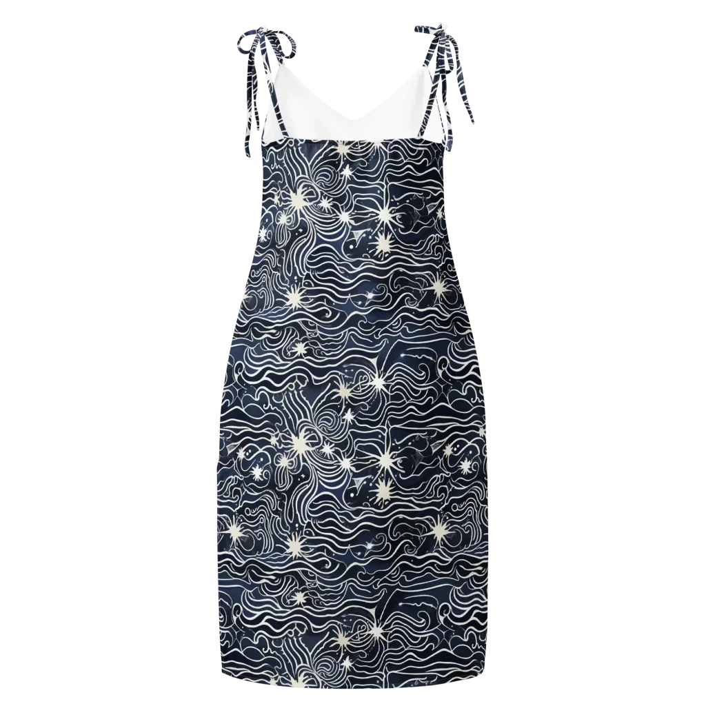Nautical Nebula on Slip Dress — Back