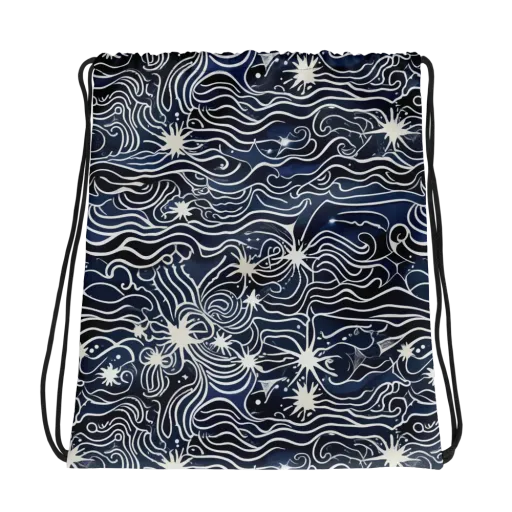 Nautical Nebula on a Drawstring Bag