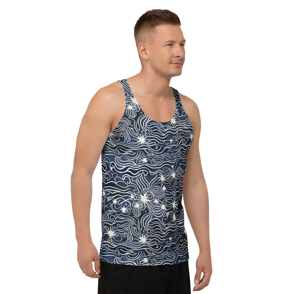 Nautical Nebula on Men's Tank Top — Right Front