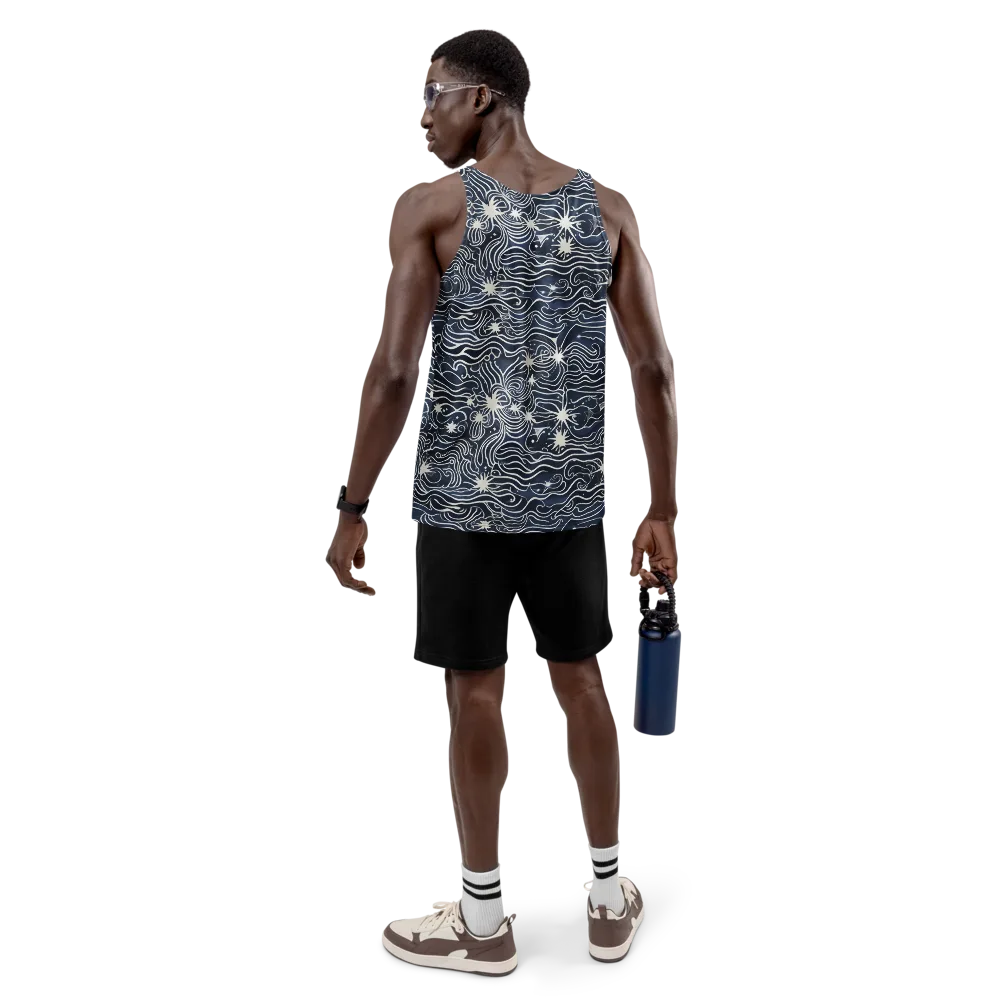 Nautical Nebula on Men's Tank Top — Back