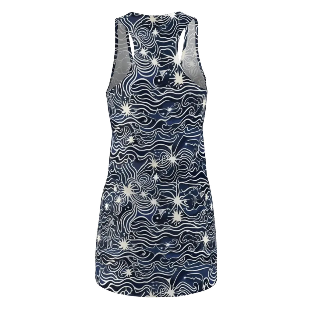 Nautical Nebula on Racerback Dress — Back