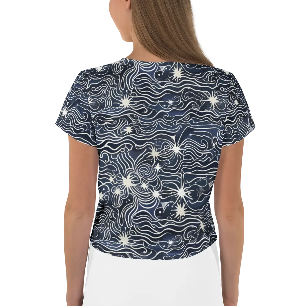 Nautical Nebula on Crop Tee — Back