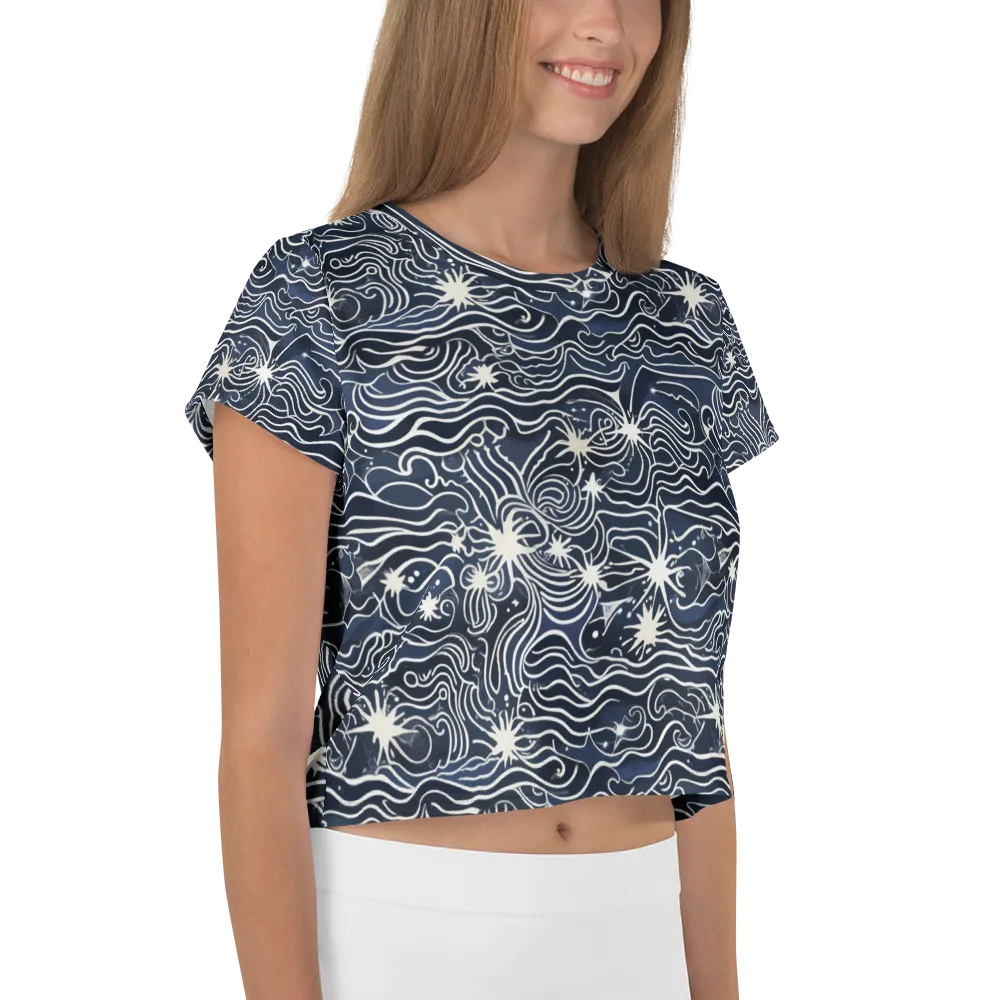 Nautical Nebula on Crop Tee — Right