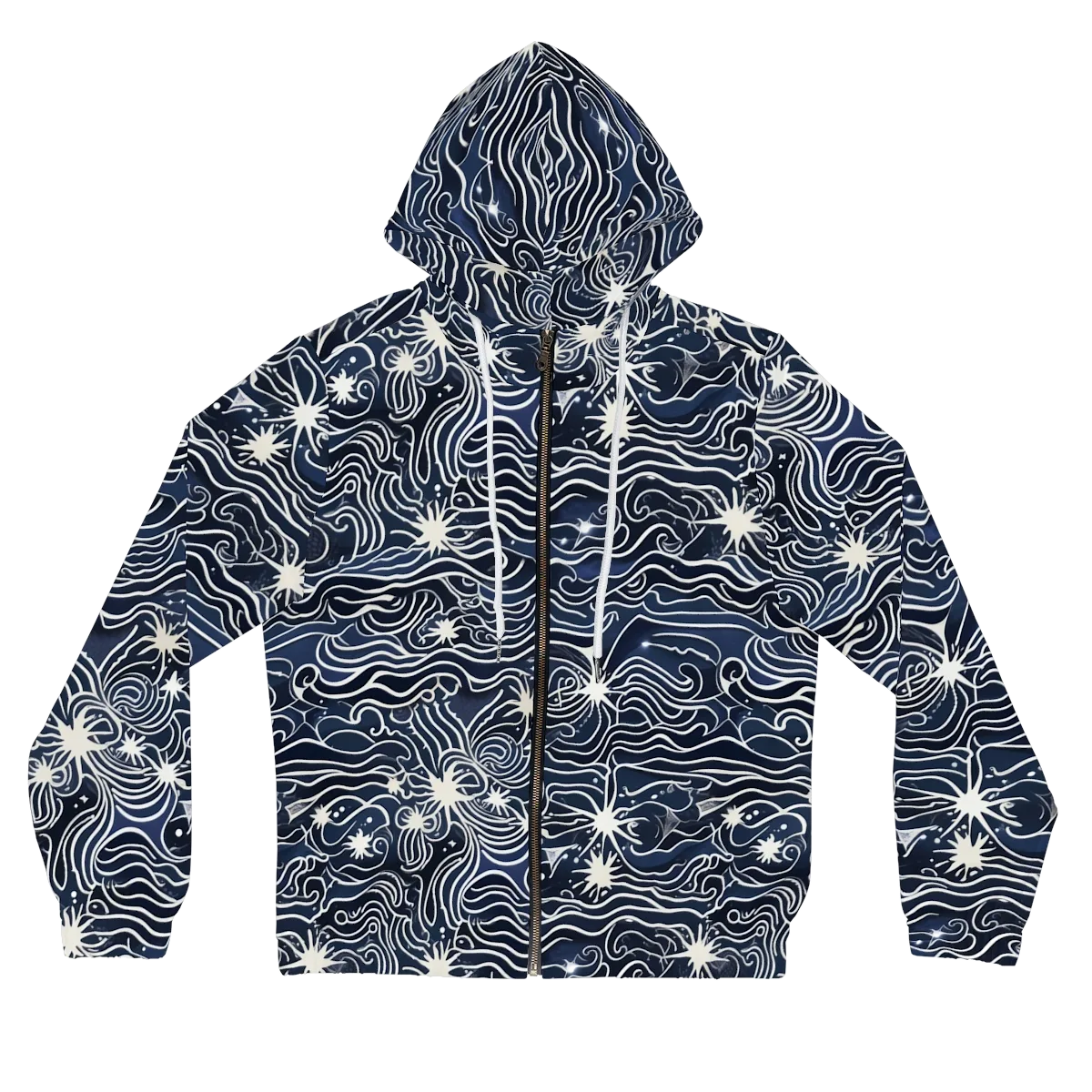 Nautical Nebula on Women's Full-Zip Hoodie — Front