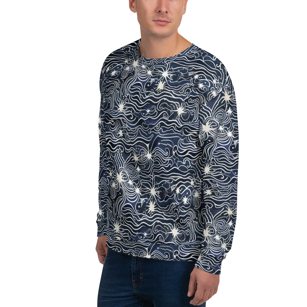 Nautical Nebula on Sweatshirt — Left Front