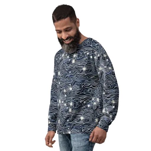 Nautical Nebula on a Sweatshirt