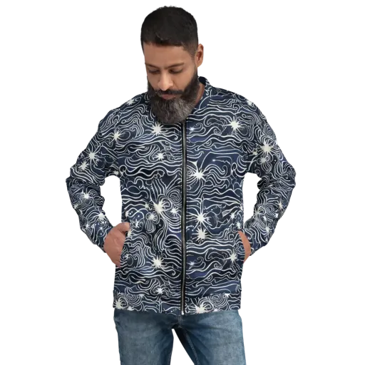 Nautical Nebula on a Bomber Jacket