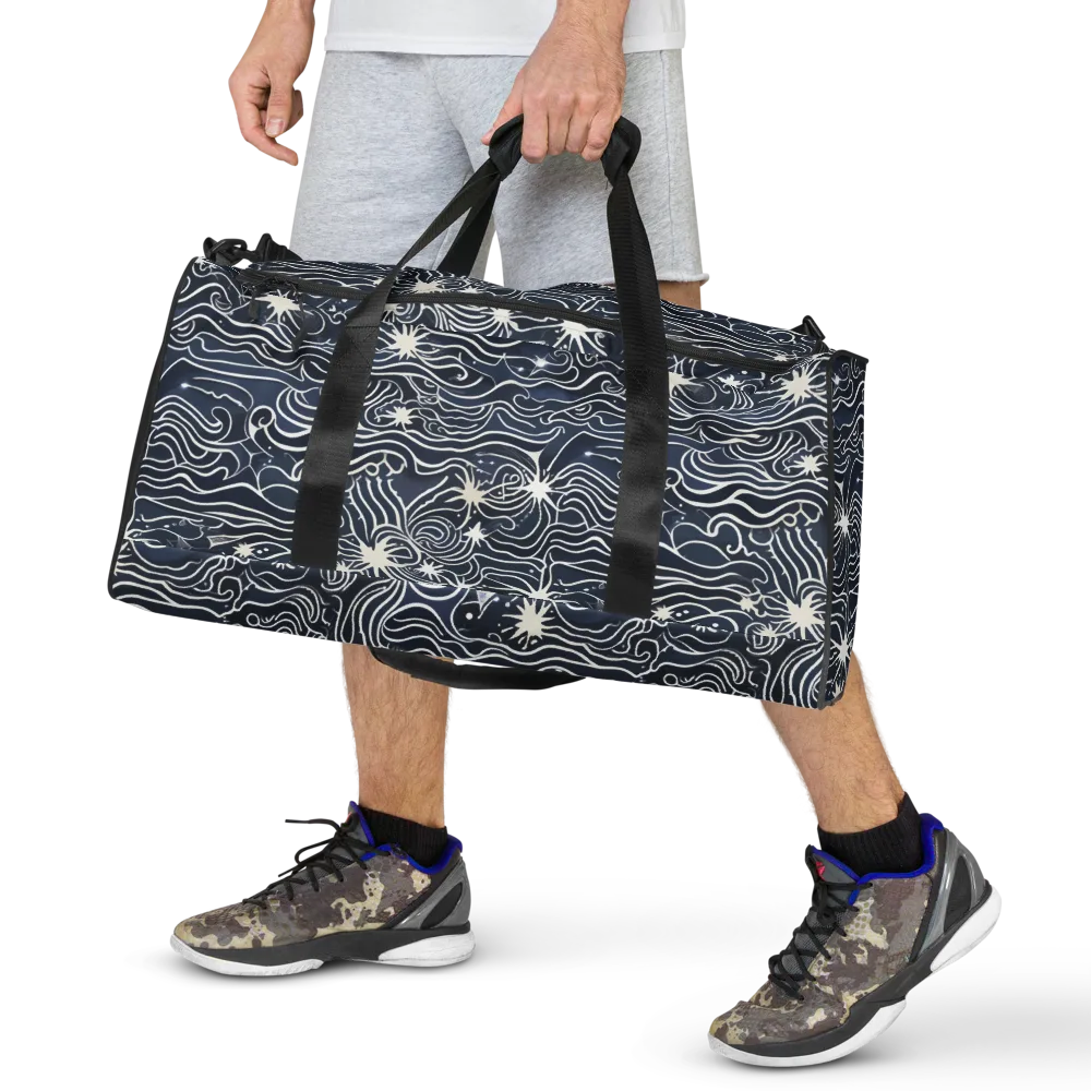 Nautical Nebula on Duffle Bag — Front