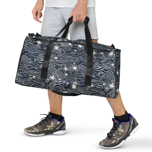 Nautical Nebula on a Duffle Bag
