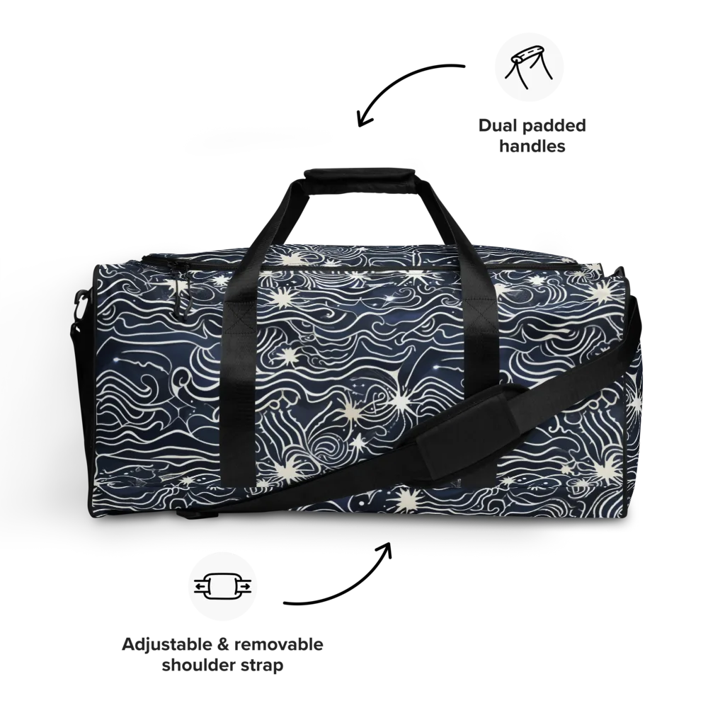 Nautical Nebula on Duffle Bag — Front