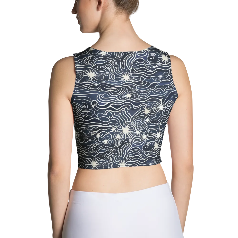 Nautical Nebula on Crop Top — Back