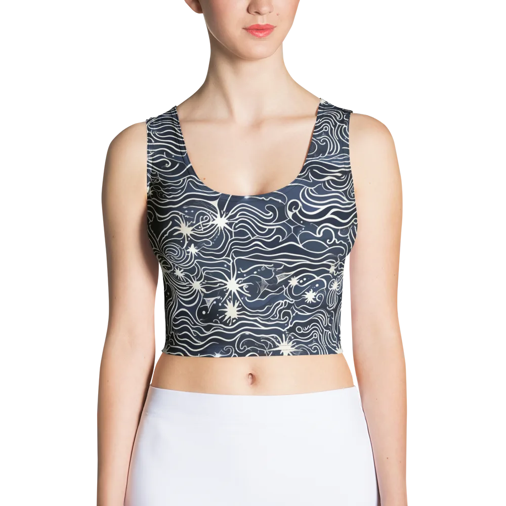 Nautical Nebula on Crop Top — Front
