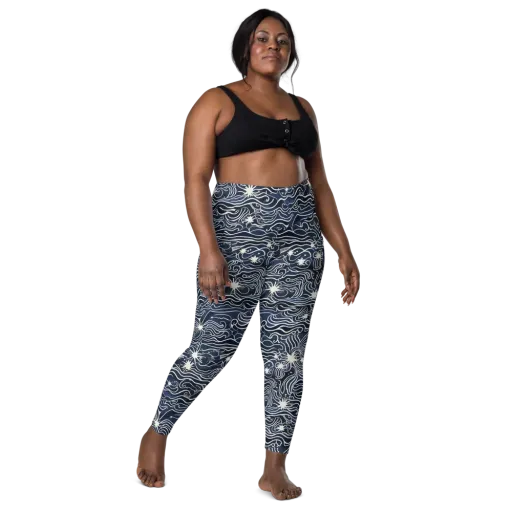 Nautical Nebula on a Leggings with Pockets