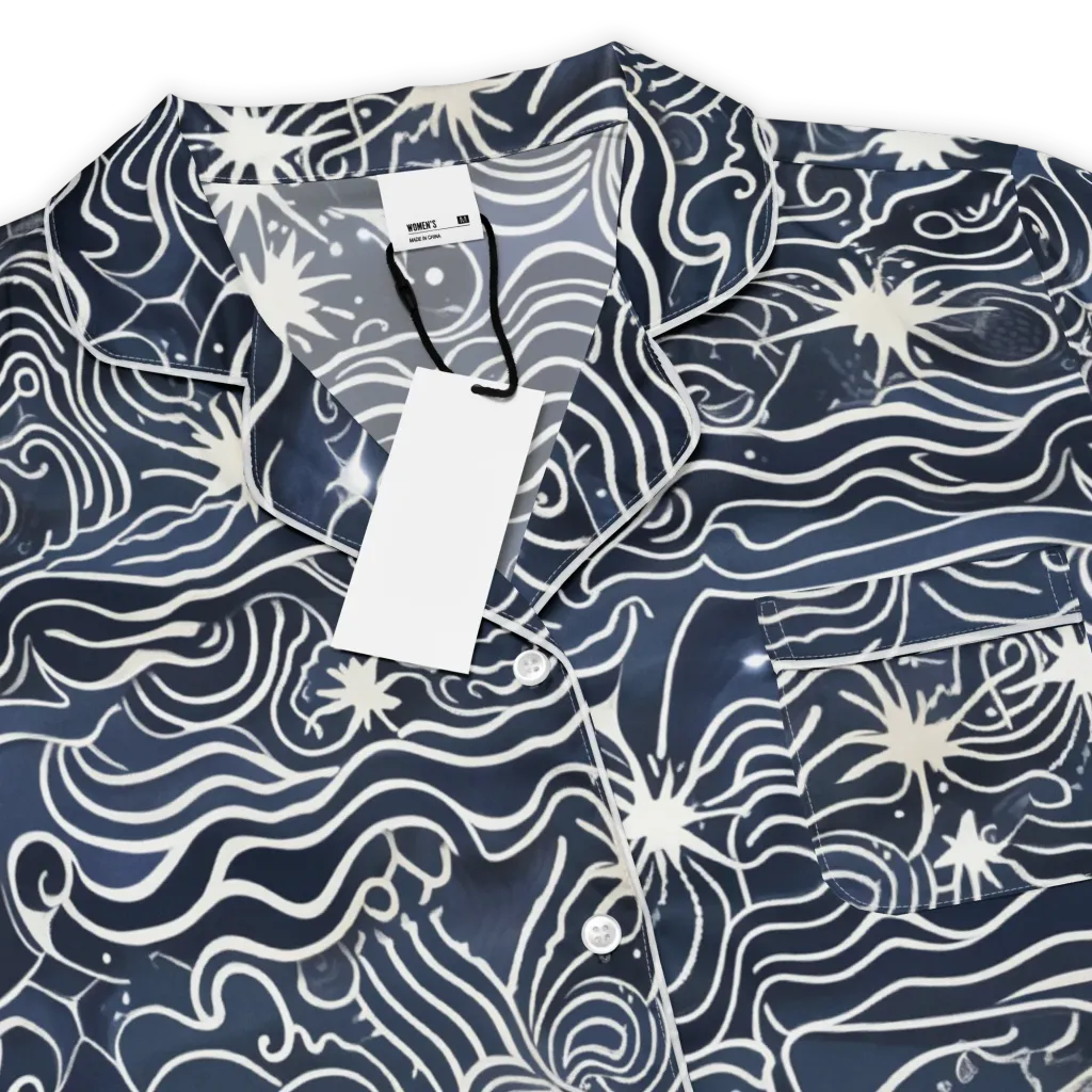 Nautical Nebula on Women's Short Sleeve Pajama Top — Product details