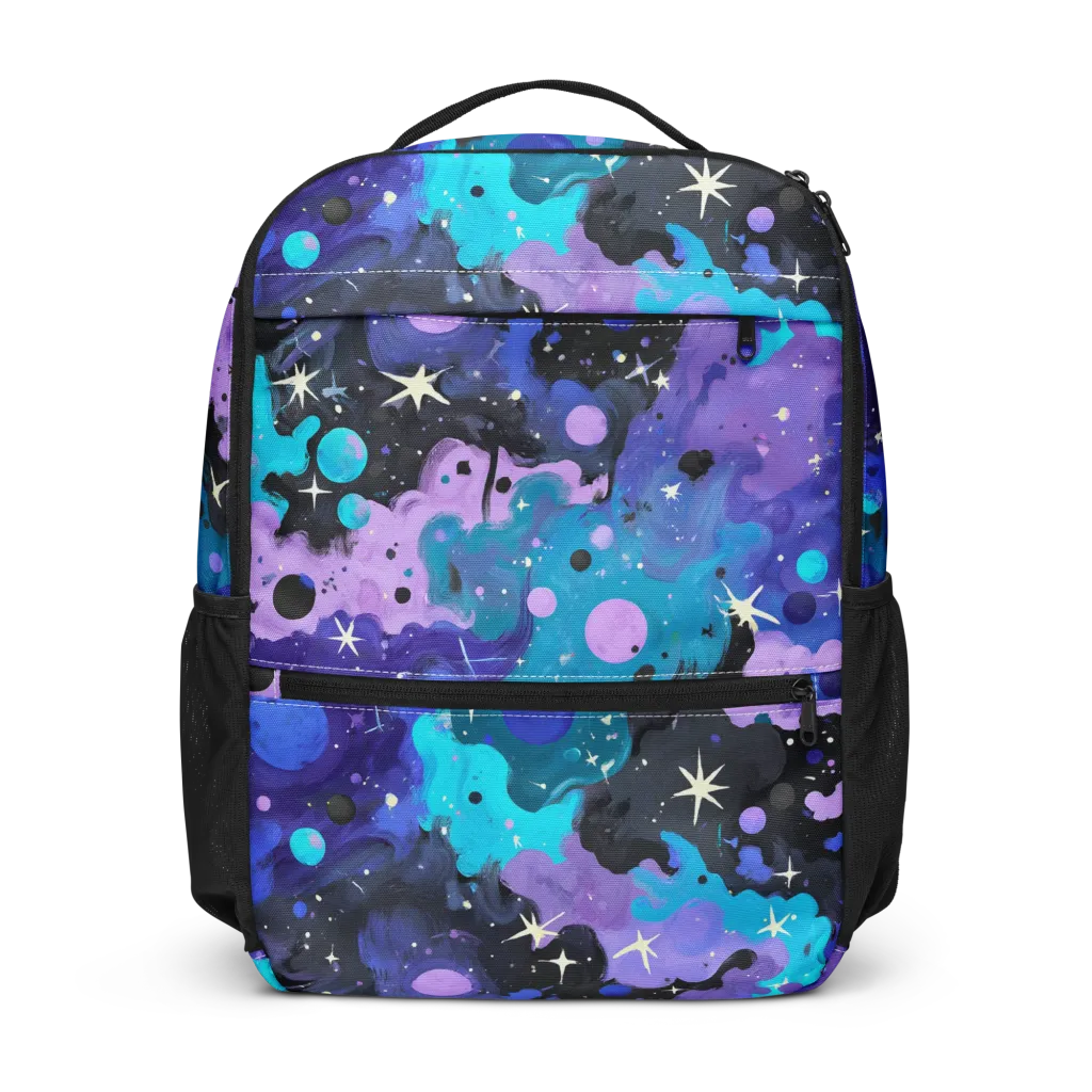 Galaxy Gouache on Utility Backpack — Front