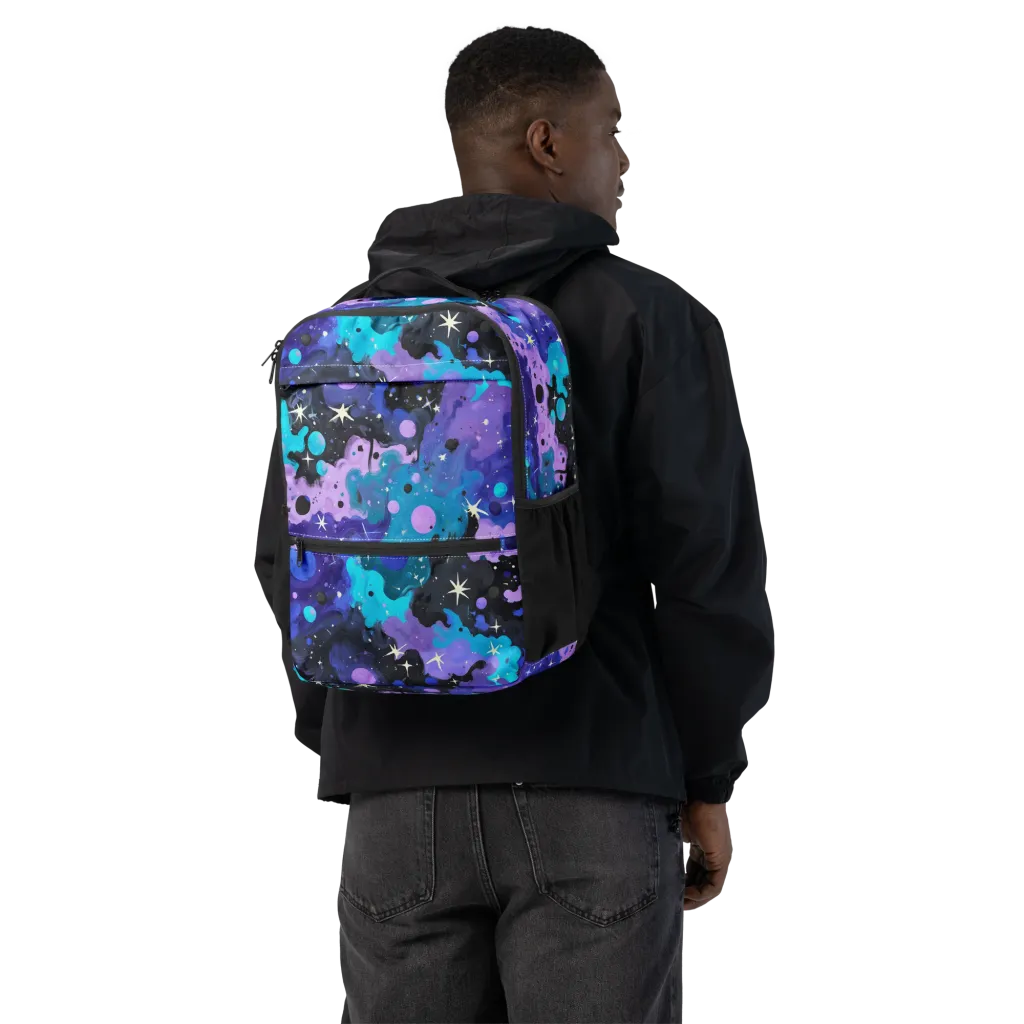 Galaxy Gouache on Utility Backpack — Back