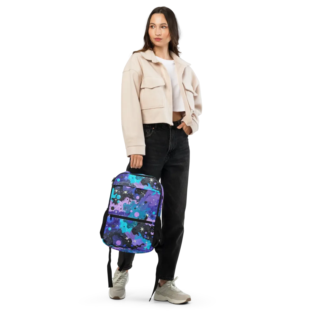 Galaxy Gouache on Utility Backpack — Front