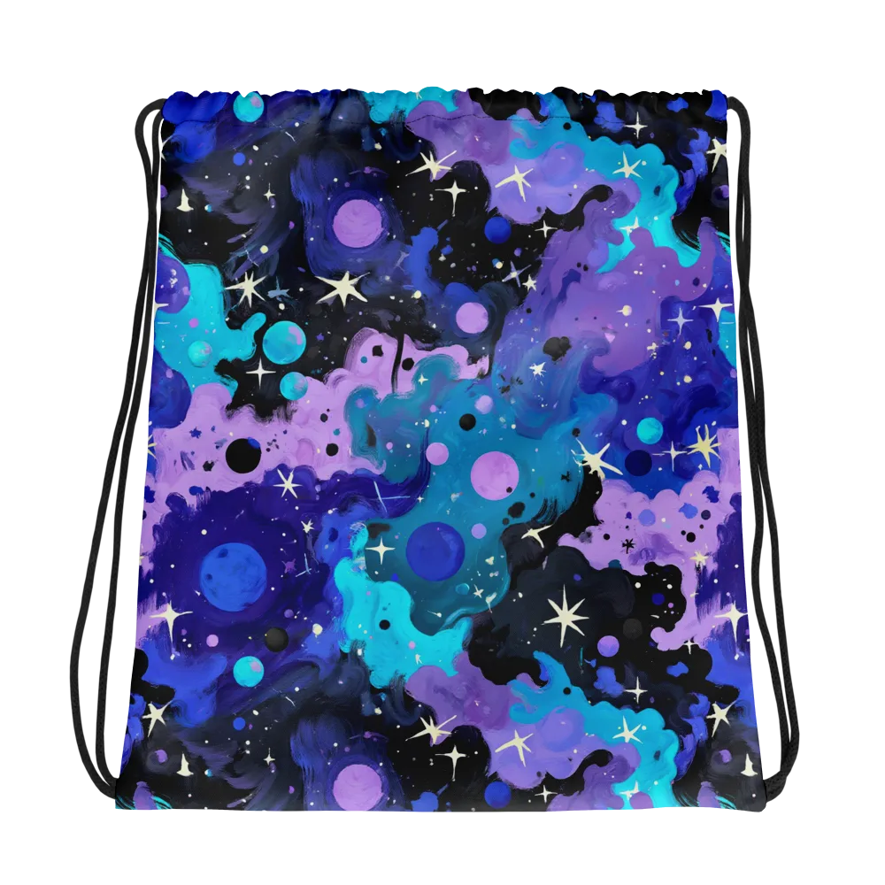 Galaxy Gouache on Drawstring Bag — Photo