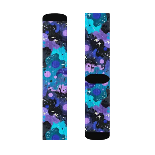 Galaxy Gouache on a Socks