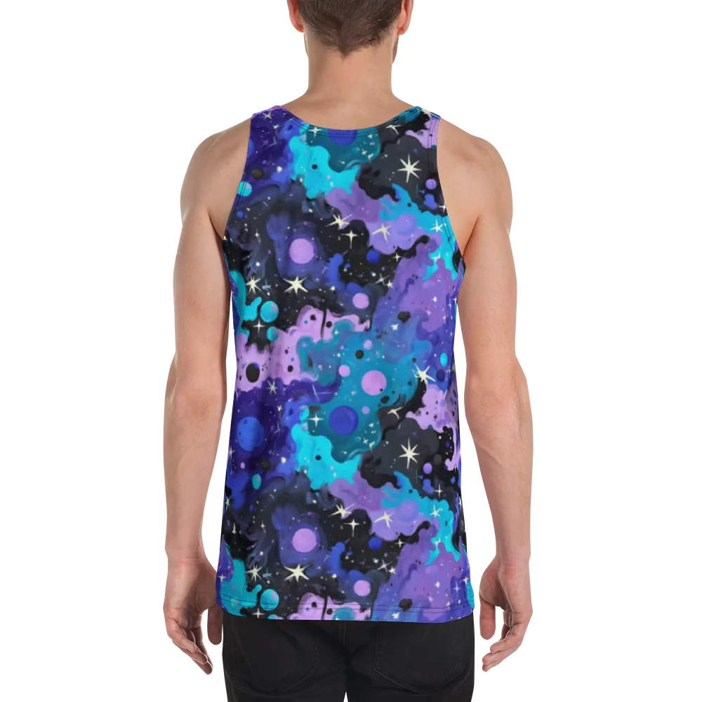 Galaxy Gouache on Men's Tank Top — Back