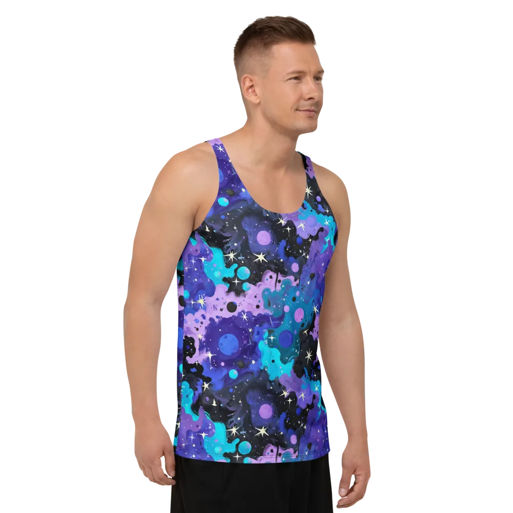 Galaxy Gouache on Men's Tank Top — Right Front