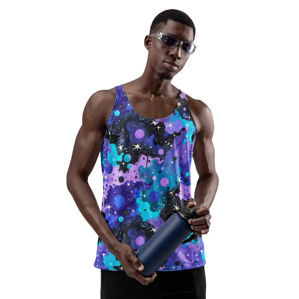 Galaxy Gouache on Men's Tank Top — Front