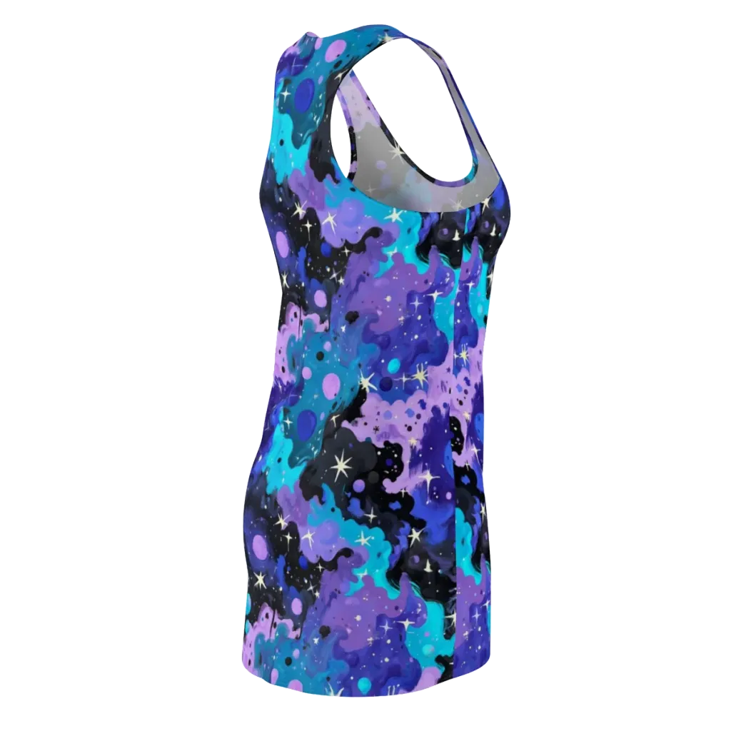 Galaxy Gouache on Racerback Dress — Back Side