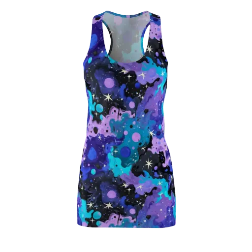Galaxy Gouache on a Racerback Dress