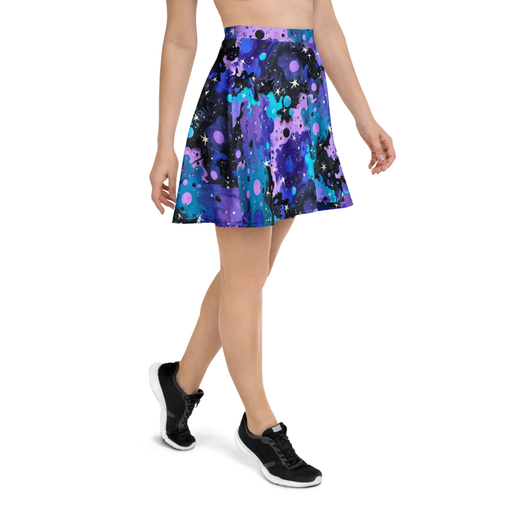 Galaxy Gouache on Skater Skirt — Right