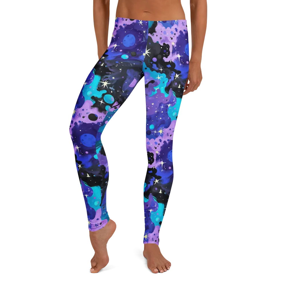 Galaxy Gouache on Leggings — Front