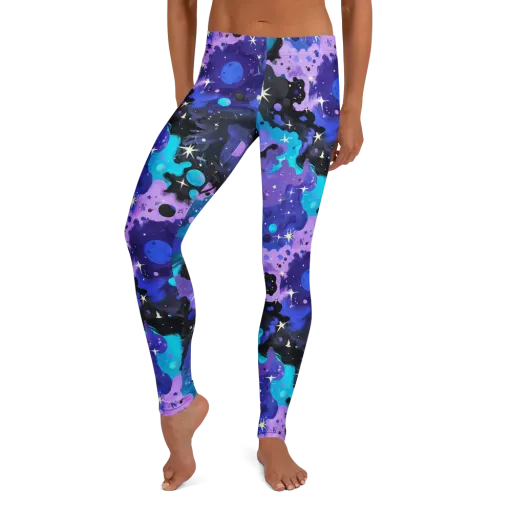 Galaxy Gouache on a Leggings