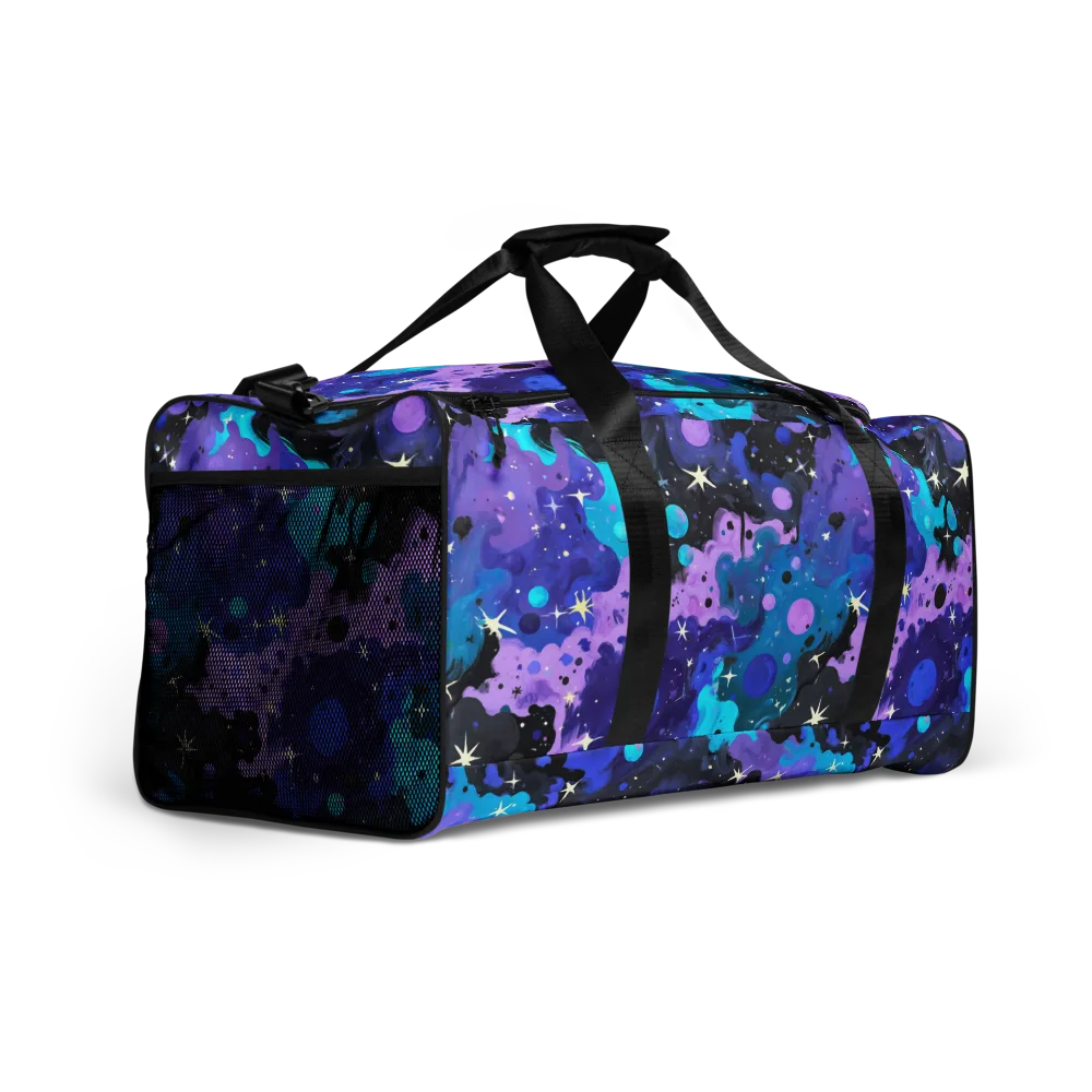 Galaxy Gouache on Duffle Bag — Right Front