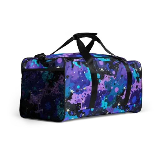 Galaxy Gouache on a Duffle Bag