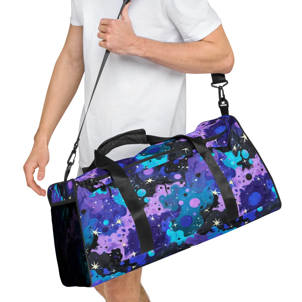 Galaxy Gouache on Duffle Bag — Right Front