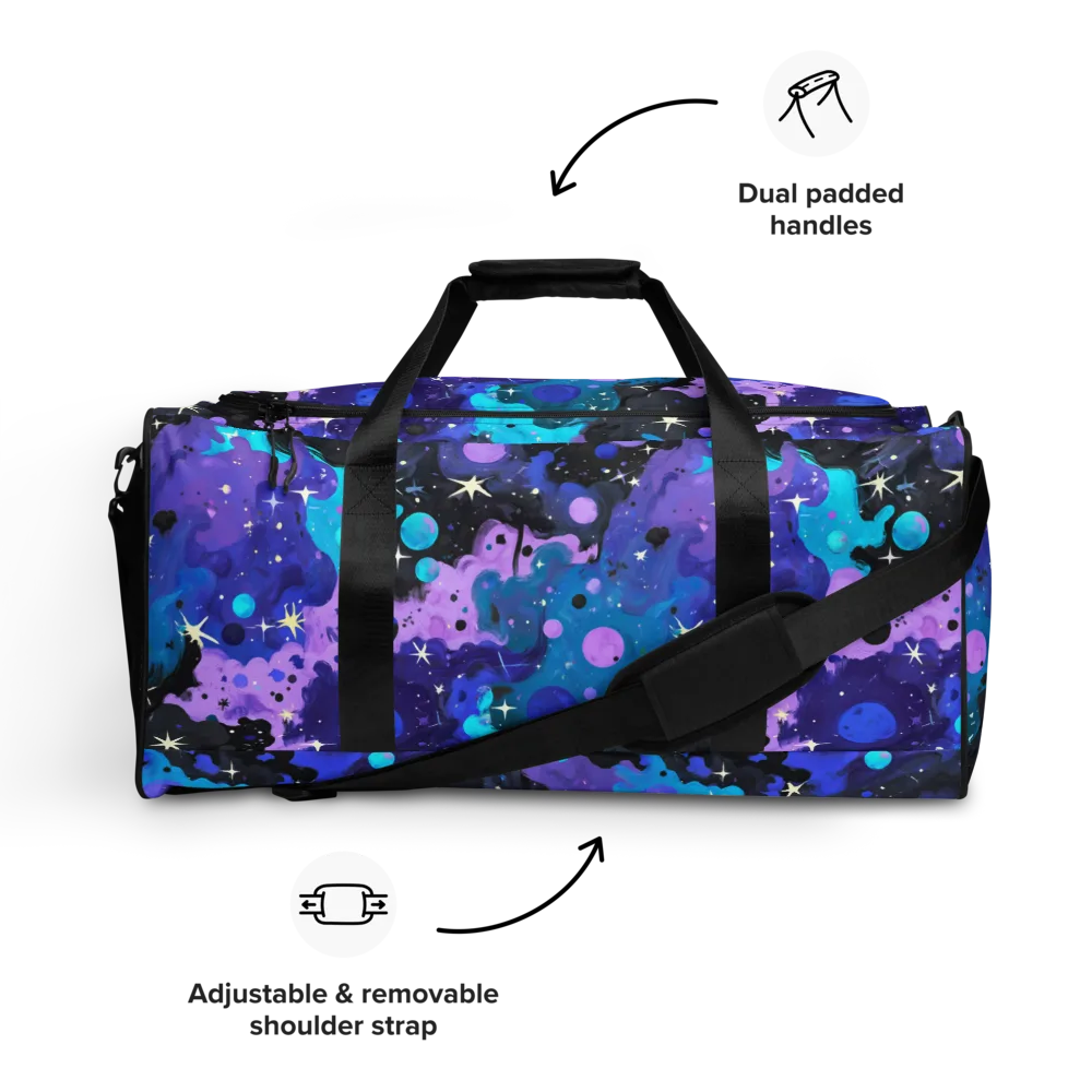 Galaxy Gouache on Duffle Bag — Front
