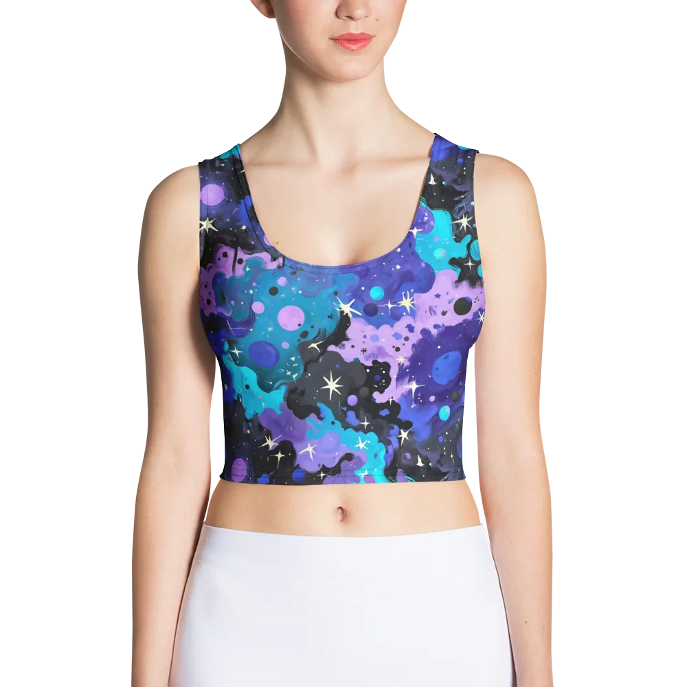 Galaxy Gouache on Crop Top — Front