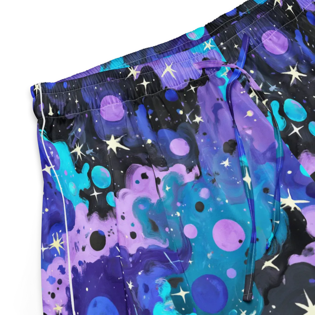 Galaxy Gouache on Women's Pajama Shorts — Product details