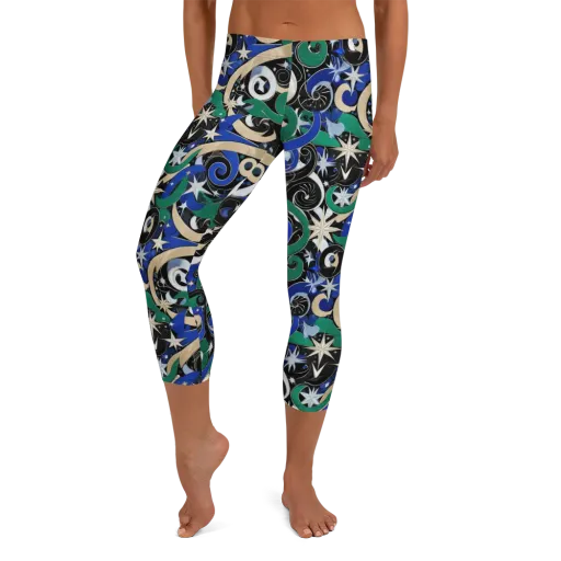Starfall Baroque on a Capri Leggings