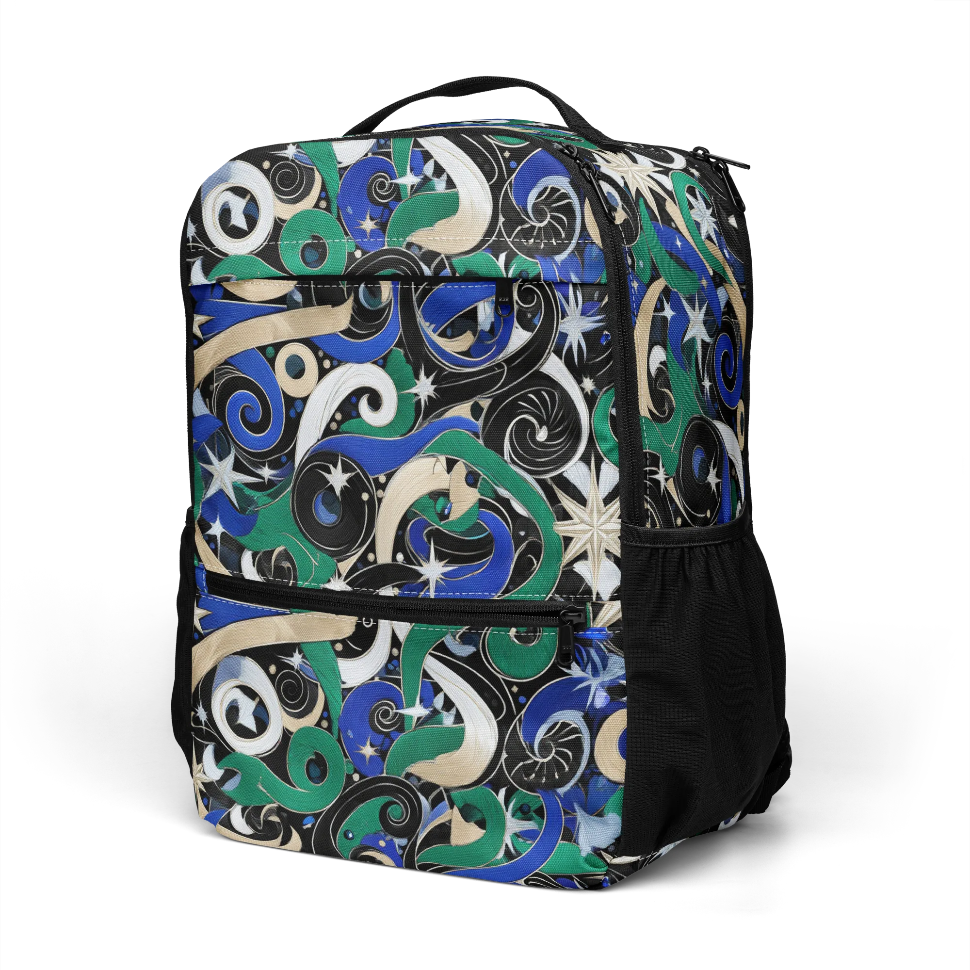 Starfall Baroque on Utility Backpack — Left Front